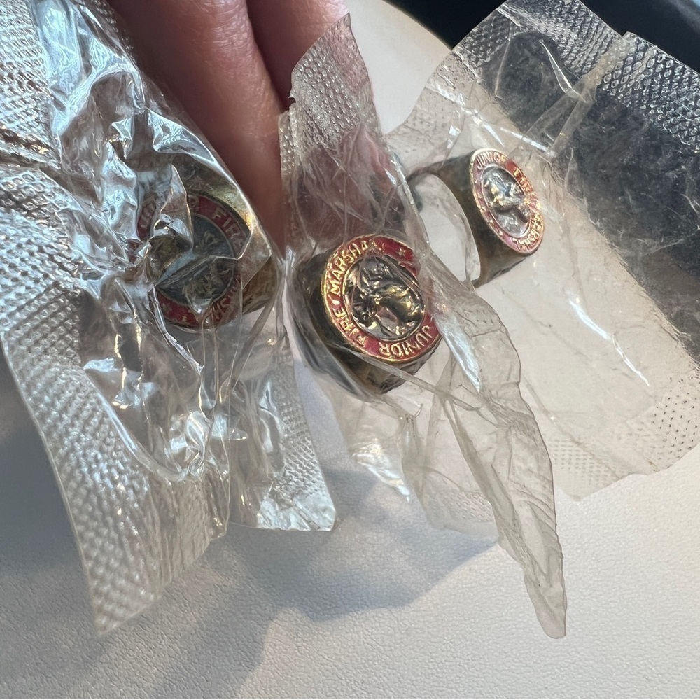 1950S Junior Fire Marshal Rings The Hartford Insurance Group Original Packaging - Picture 4 of 8